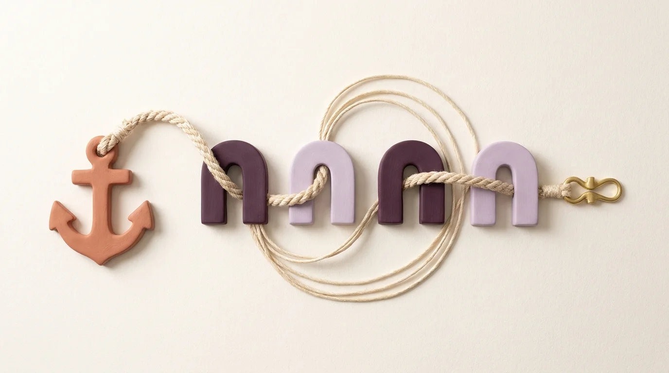 A stable account anchor connects through four curved gates with a return path